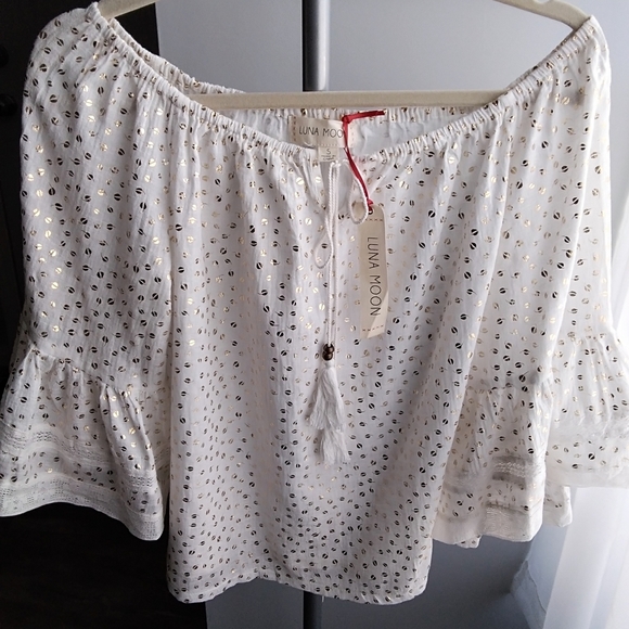 Anthropologie Tops - ⭐NEW⭐ANTHRO "Luna Moon" Peasant Top